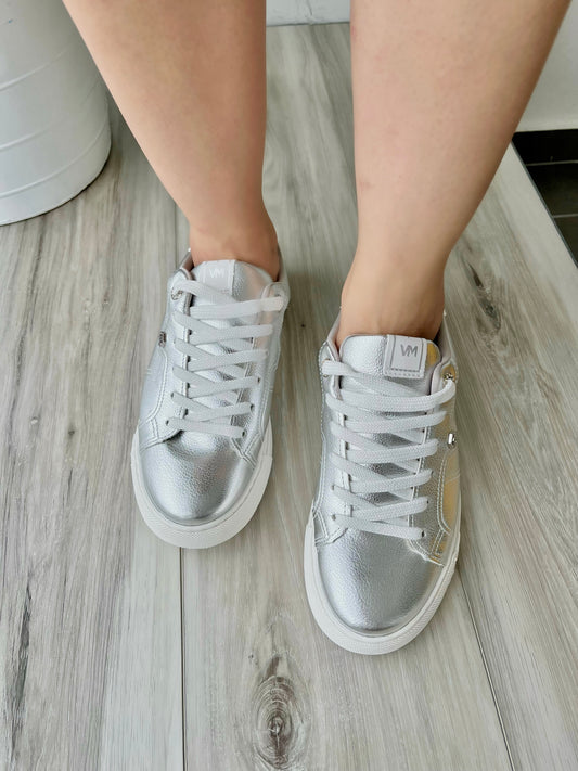 Niko silver sneaker - Stela The Shoetique