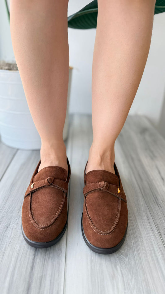 Freya dark camel topsider