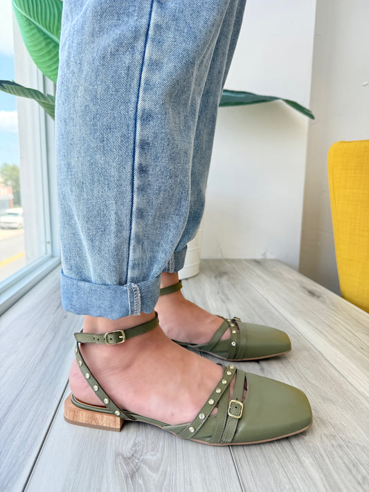 Fiorentina olive - Stela The Shoetique