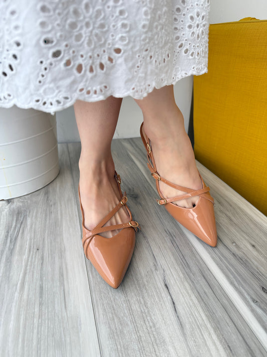 Galilea camel heel 7,8 - Stela The Shoetique