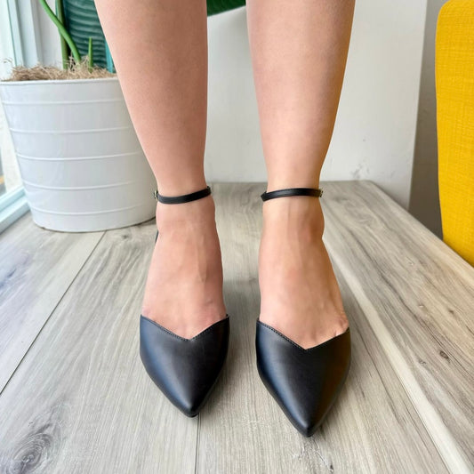 Fela black heel 7,8 - Stela The Shoetique