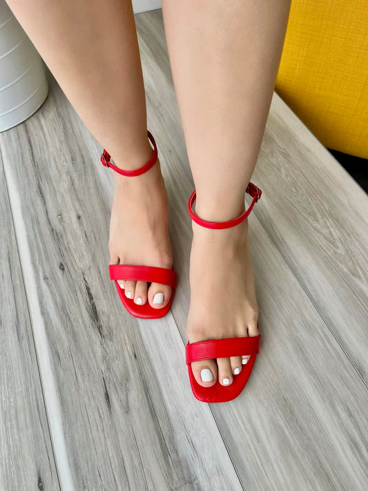 Arya red heel 6,7,8,9,10 - Stela The Shoetique