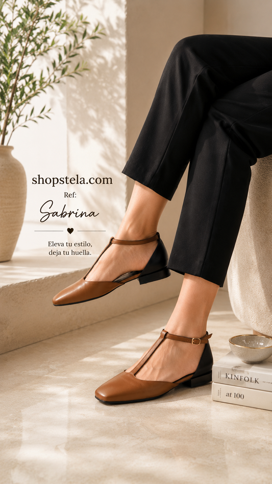 Sabrina black/camel