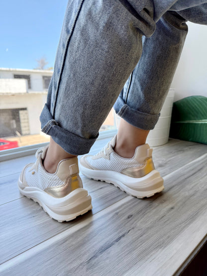 Rut Creme Low Sneaker - Stela The Shoetique