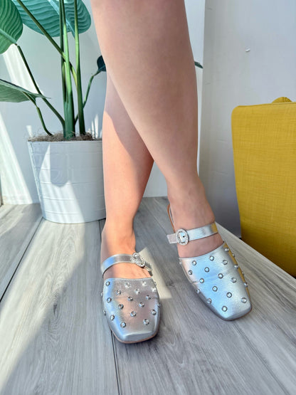 Olympia silver - Stela The Shoetique