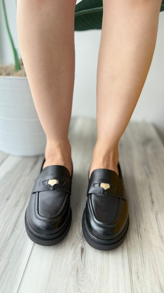 Alana black loafer