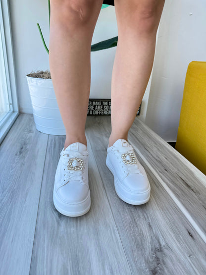 Alexis white sneaker 7,9 - Stela The Shoetique