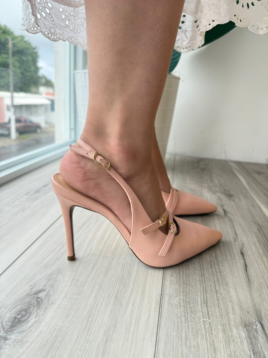 Cecilia pink heel 7,8 - Stela The Shoetique