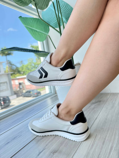 Isma blk white - Stela The Shoetique