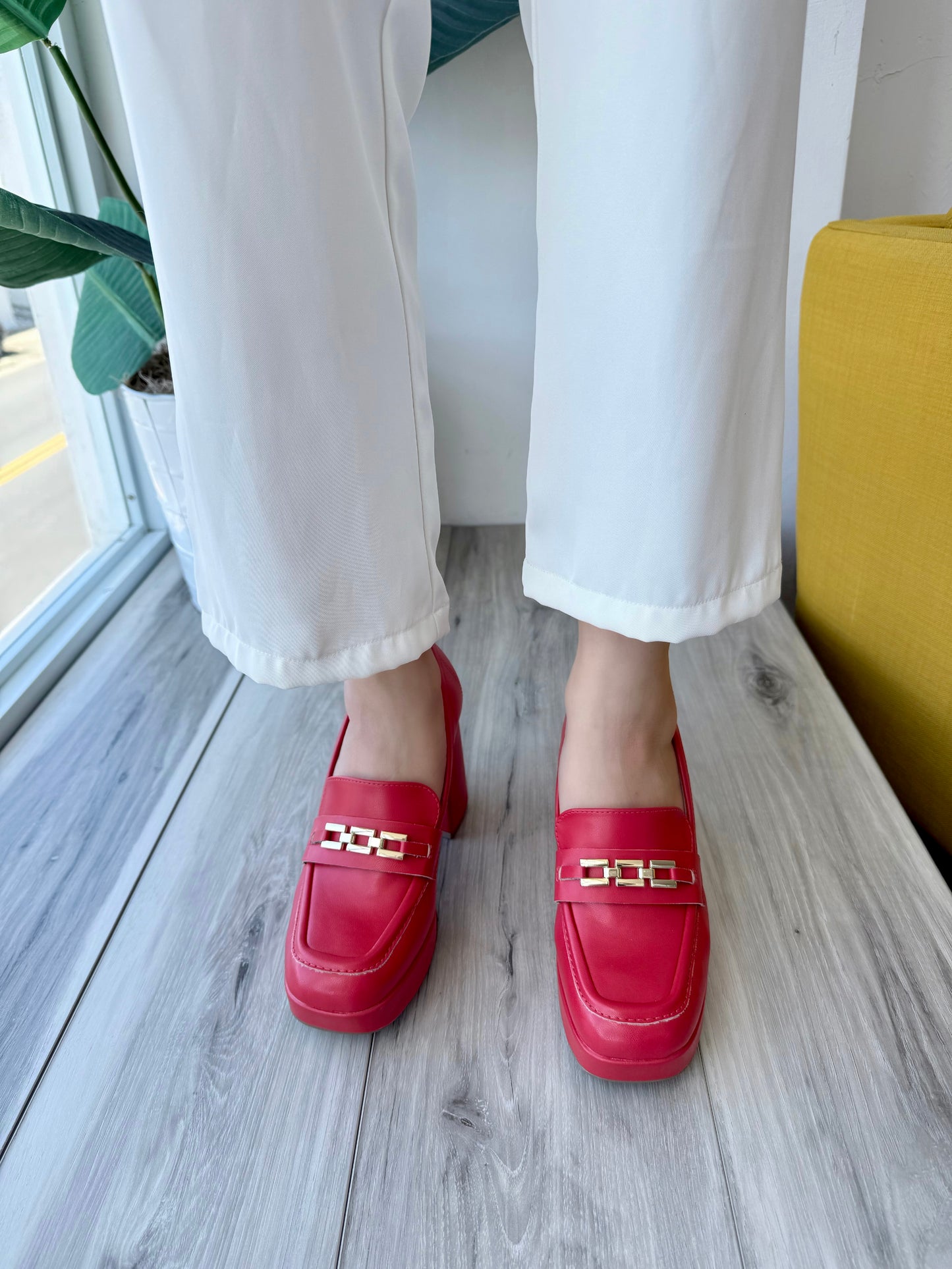 Venus red Loafer- 6,10,11 - Stela The Shoetique