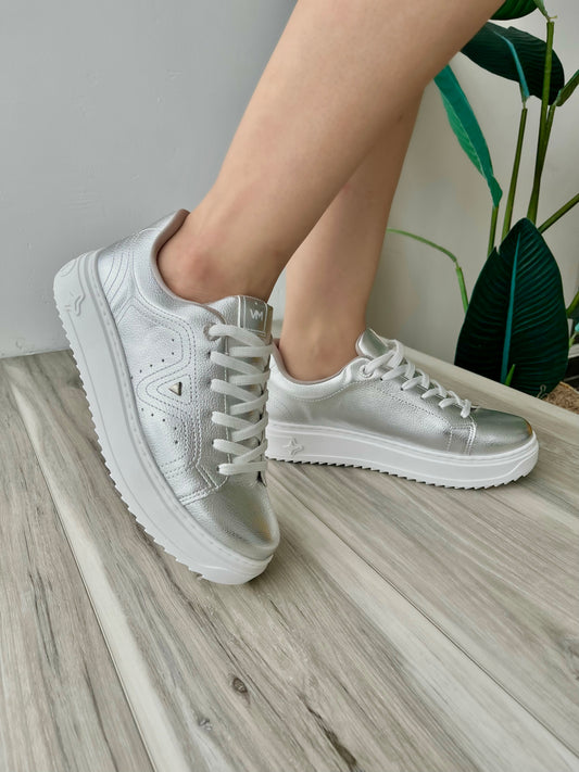 Saba silver sneaker 6,7 - Stela The Shoetique