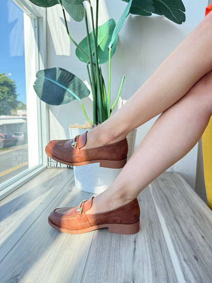 Frenchie brown loafer 7,8 - Stela The Shoetique