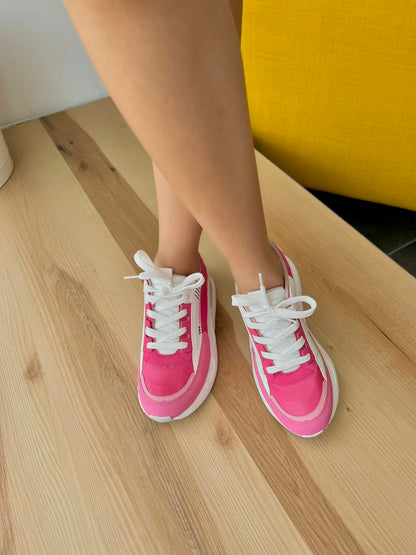 Aixaliz pink sneaker- size 4 - Stela The Shoetique