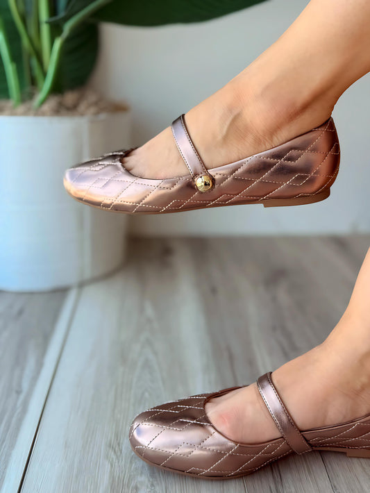 Florindia brown metalizado - Stela The Shoetique