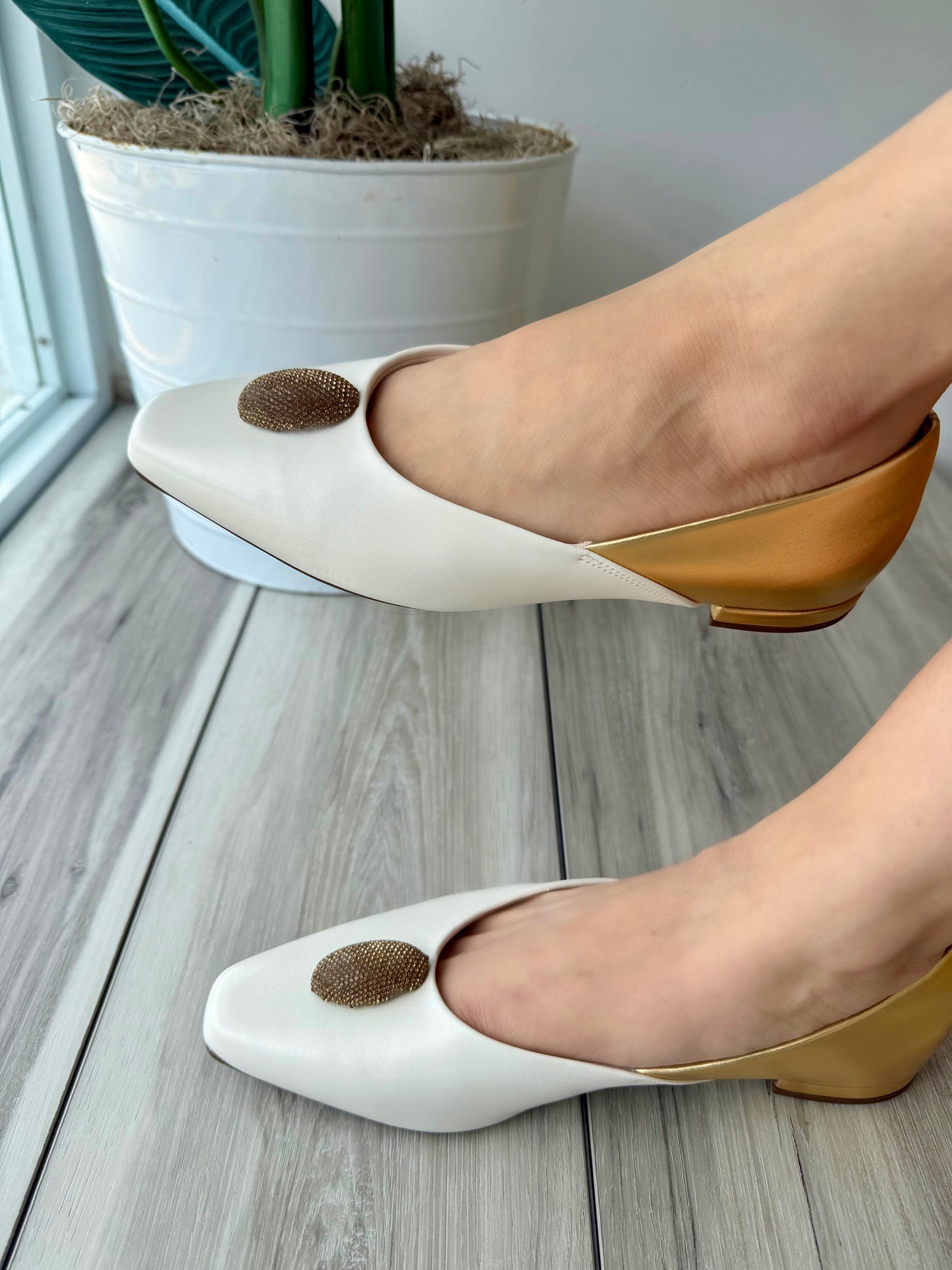 Pandora white gold 8,9 - Stela The Shoetique