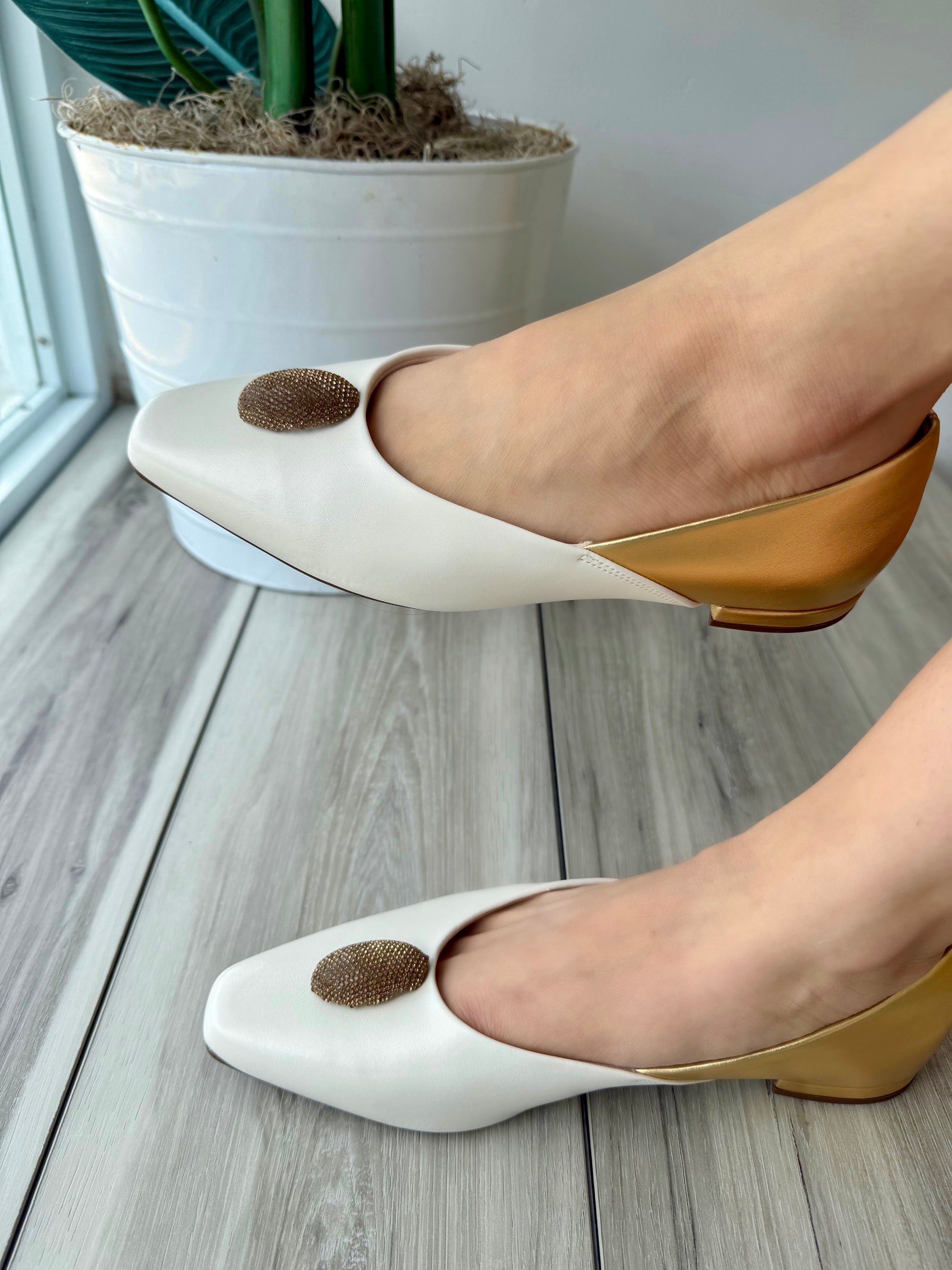 Pandora white gold 8,9 - Stela The Shoetique