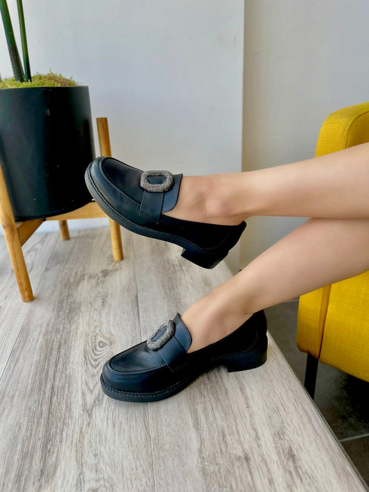 Lau black loafer 8 - Stela The Shoetique