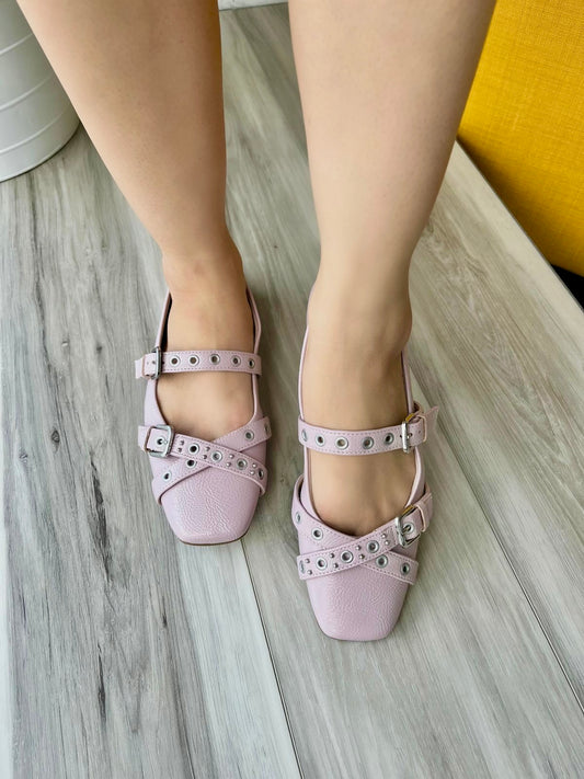 Kristal lila ballerina 7,8 - Stela The Shoetique