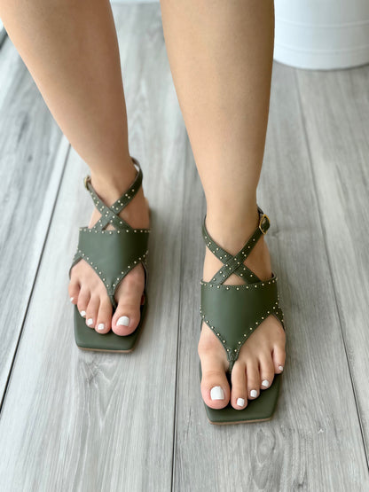 Fiorella olive - Stela The Shoetique