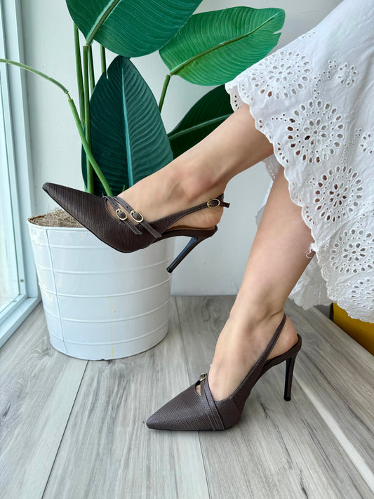 Cecilia brown heel 7