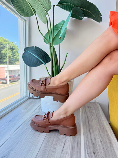 Emmy brown loafer 7,8 - Stela The Shoetique