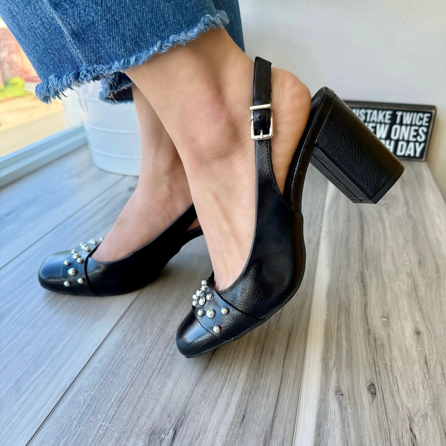 Lupi black heel - Stela The Shoetique