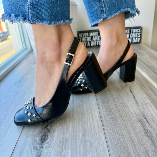 Lupi black heel - Stela The Shoetique