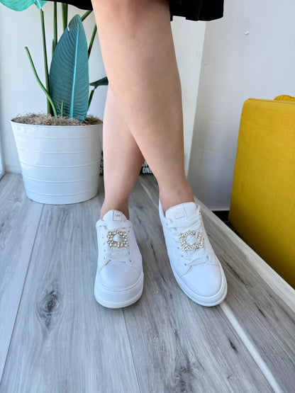 Alexis white sneaker 7,9 - Stela The Shoetique