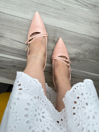 Cecilia pink heel 7,8 - Stela The Shoetique