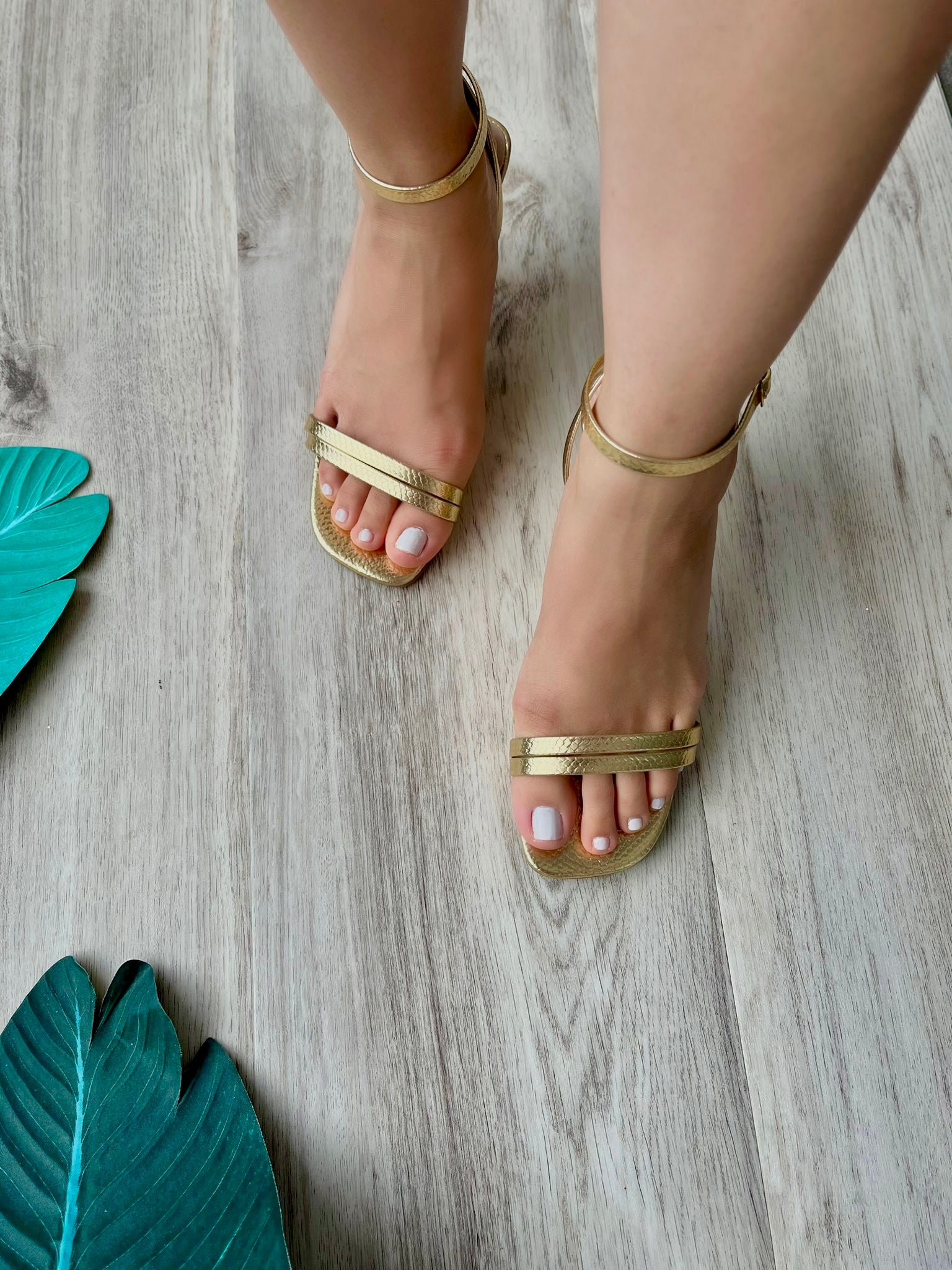 Marena gold heel - Stela The Shoetique