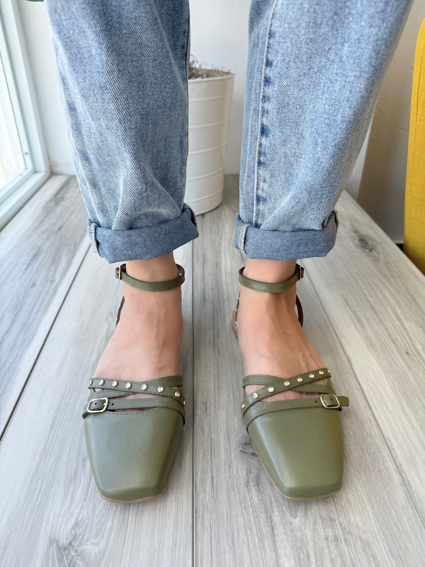 Fiorentina olive - Stela The Shoetique