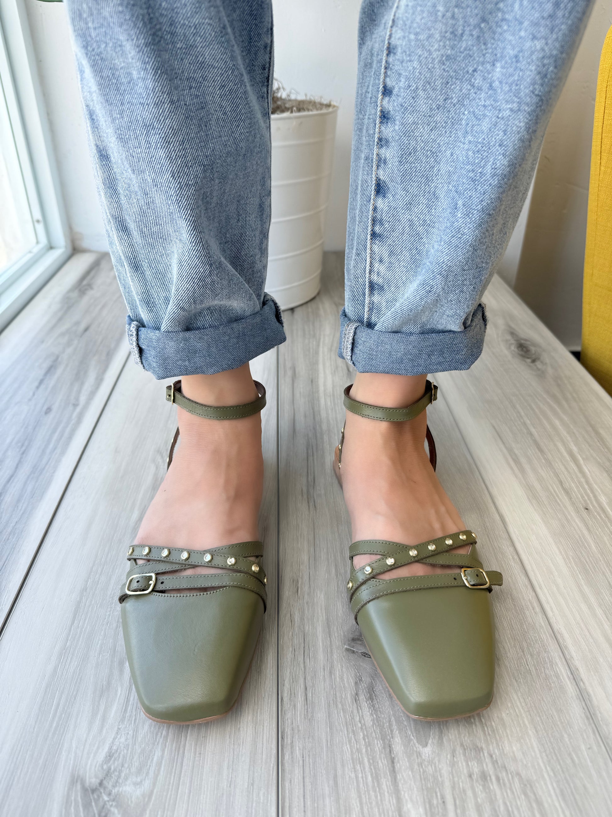 Fiorentina olive - Stela The Shoetique