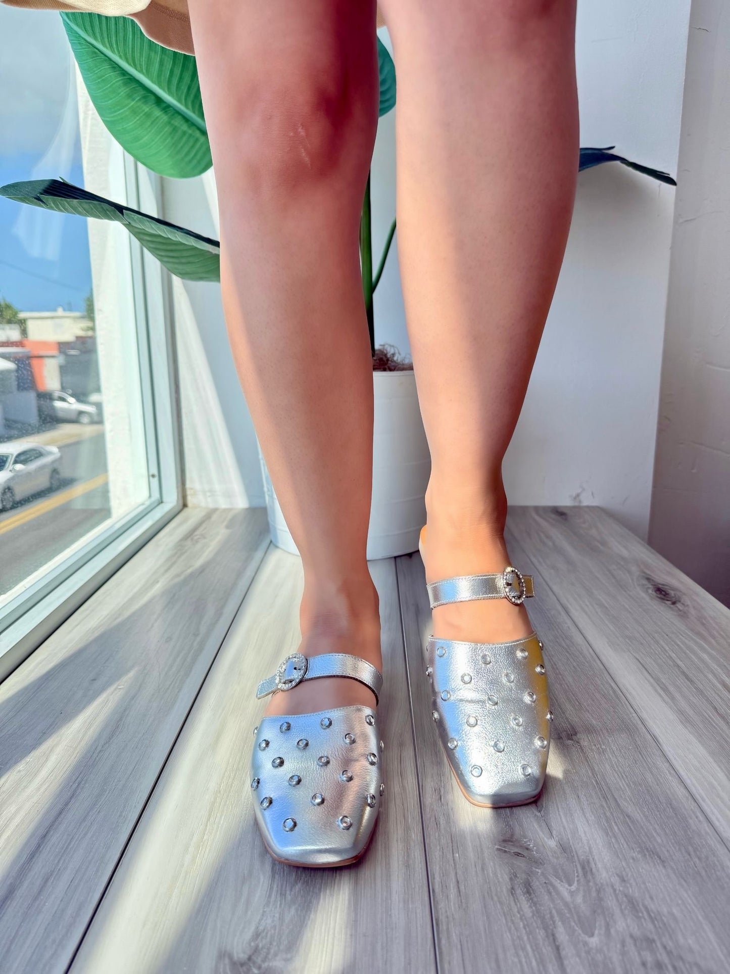 Olympia silver - Stela The Shoetique