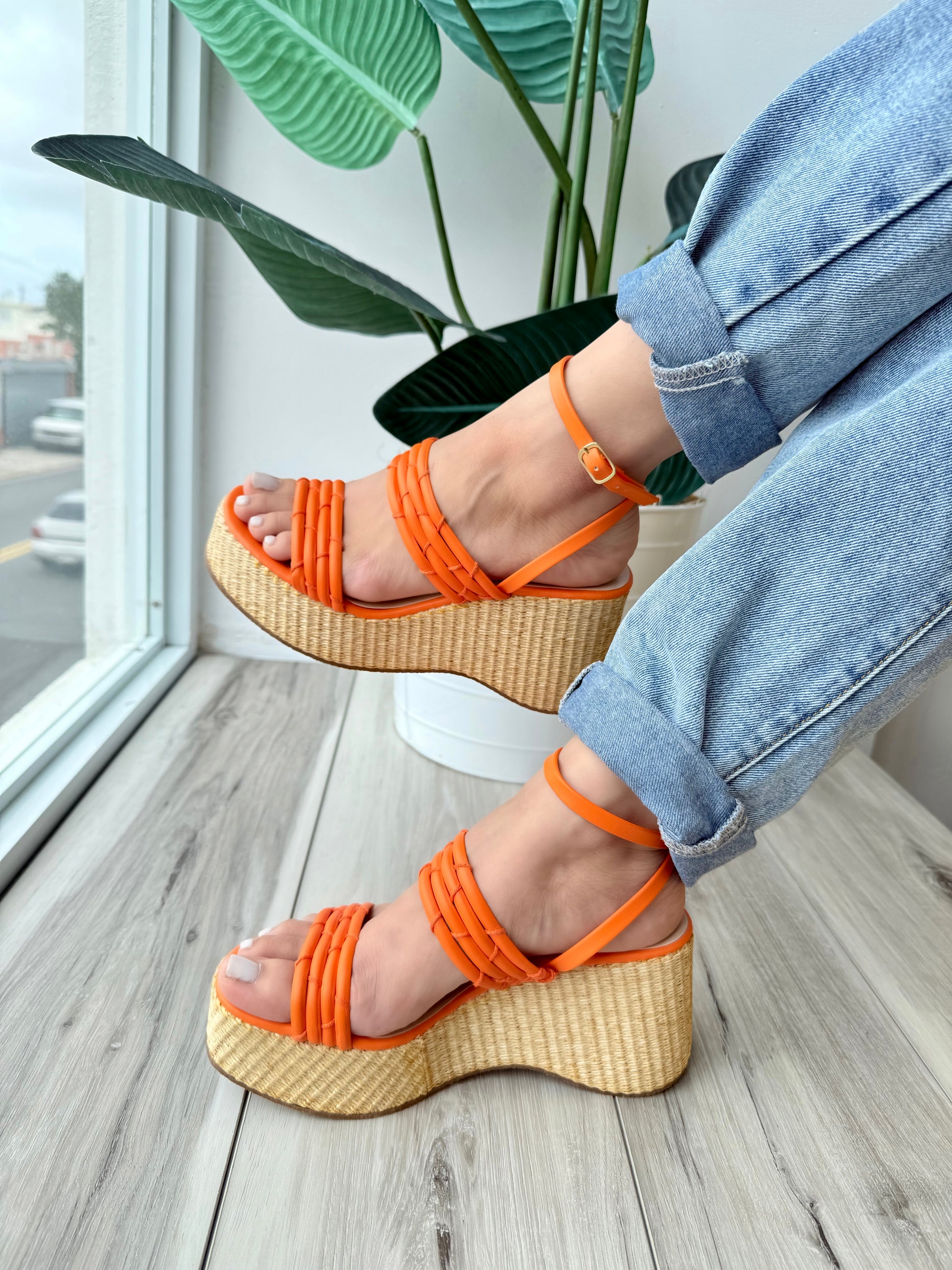Elena orange 5,6,7,9 - Stela The Shoetique