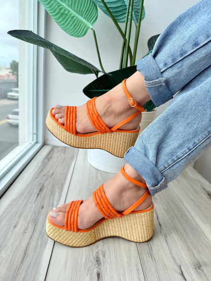 Elena orange 5,6,7,9 - Stela The Shoetique