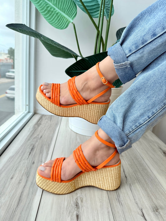 Elena orange 5,6,7,9 - Stela The Shoetique