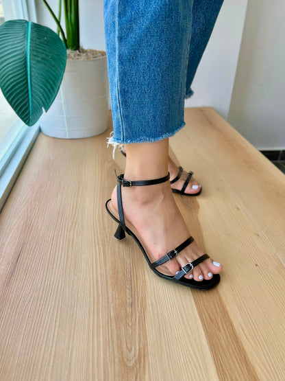 Elda black heel - Stela The Shoetique