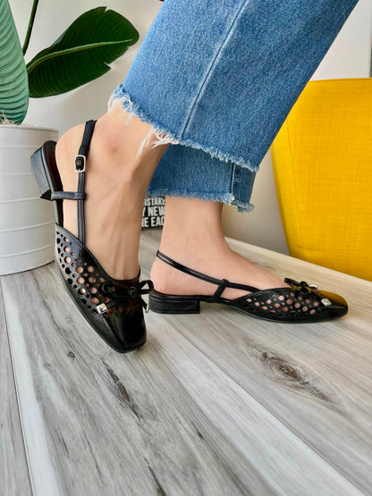 Poppy black slingback- 7 - Stela The Shoetique