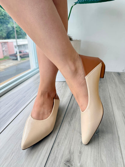 Azura beige/camel - Stela The Shoetique