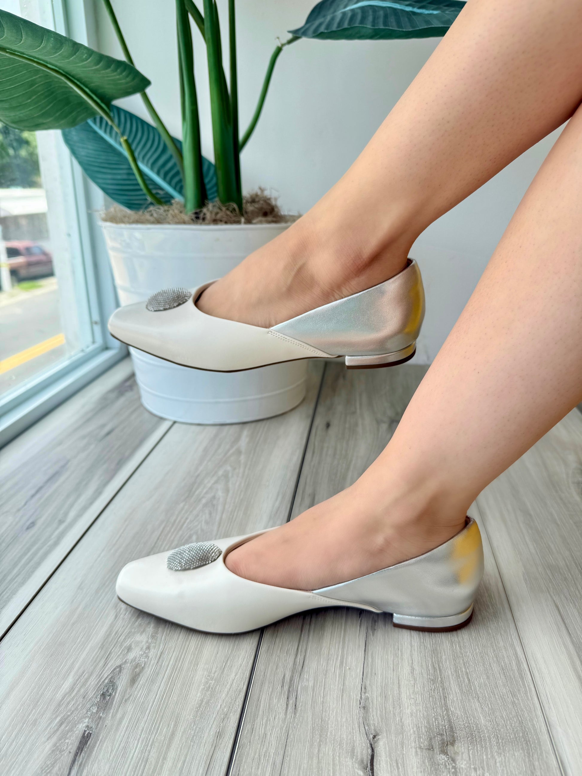 Pandora white silver - Stela The Shoetique