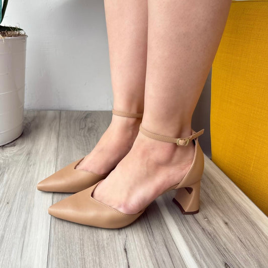 Fela beige heel 7,8 - Stela The Shoetique