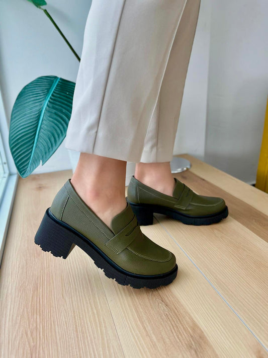 Serafina Militar loafer 7,8 - Stela The Shoetique