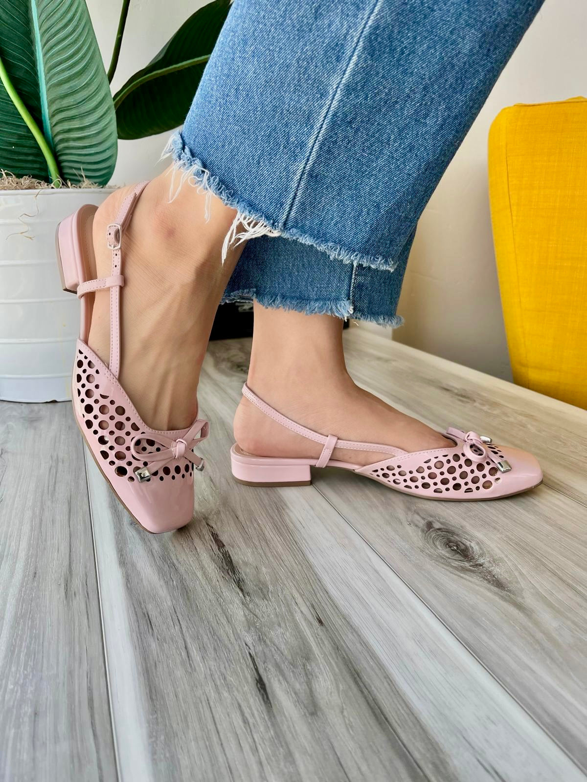 Poppy pink slingback - Stela The Shoetique
