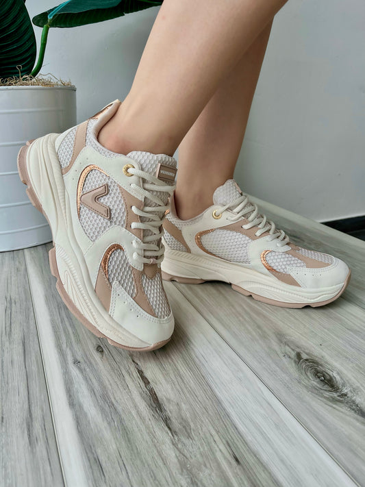 Estela camel beige sneaker - Stela The Shoetique