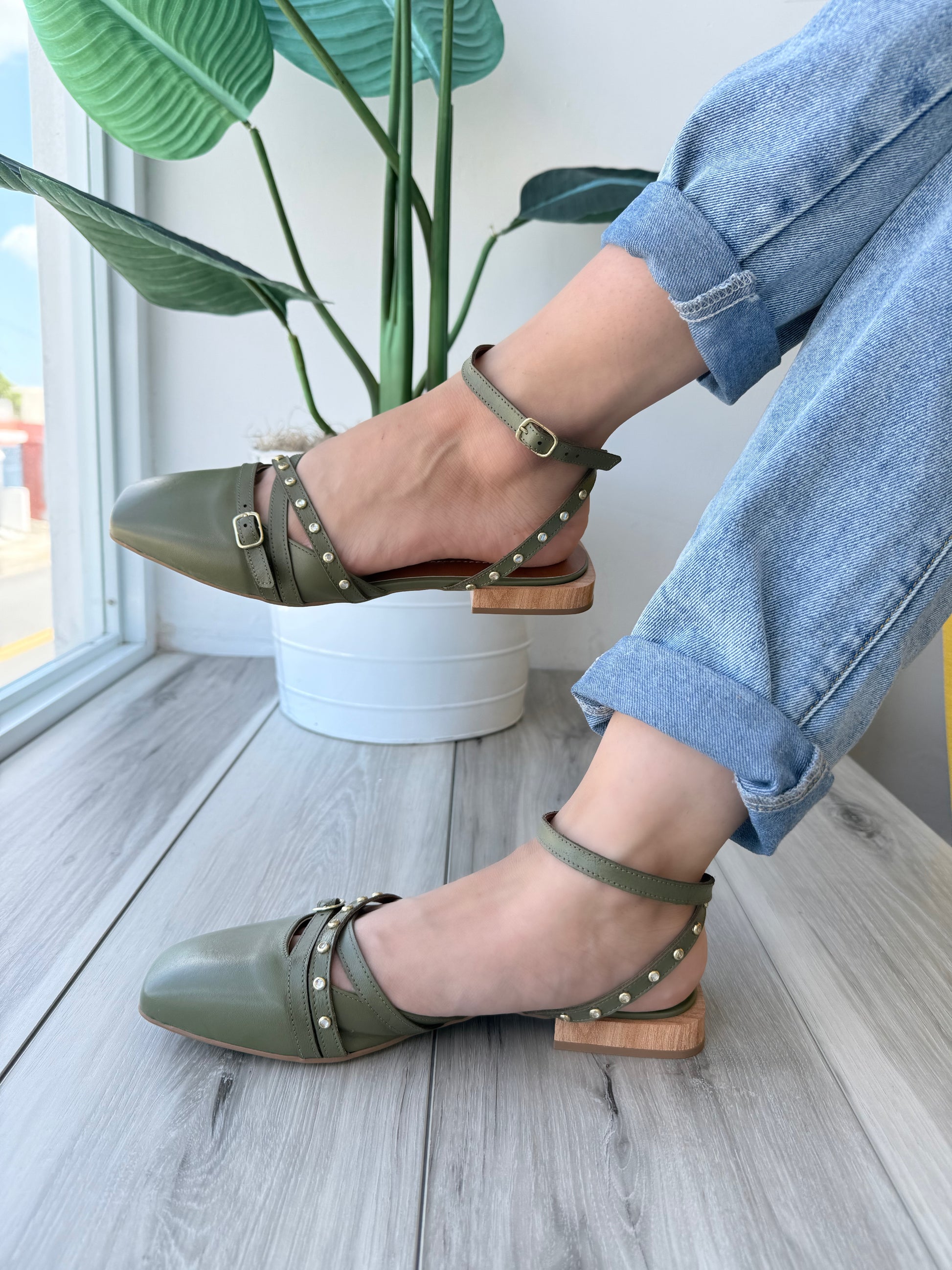 Fiorentina olive - Stela The Shoetique