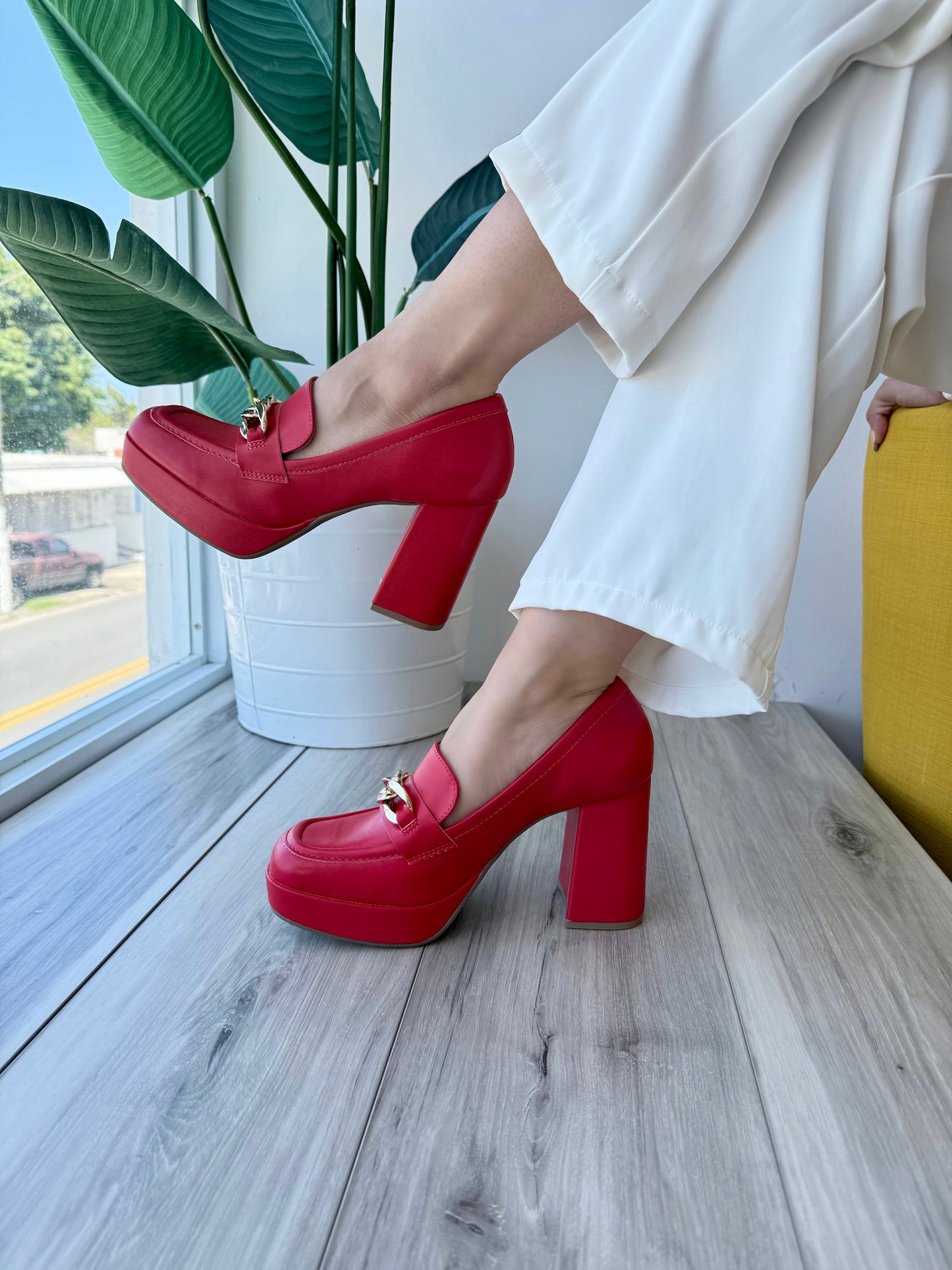 Venus red Loafer- 6,10,11 - Stela The Shoetique