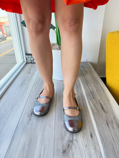 Fiona pewter slingback- 7 - Stela The Shoetique