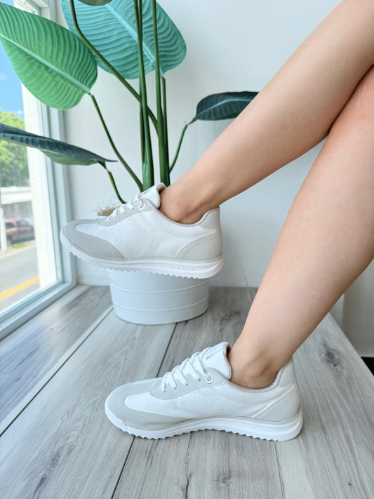 Leonel white grey - Stela The Shoetique