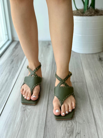 Fiorella olive - Stela The Shoetique