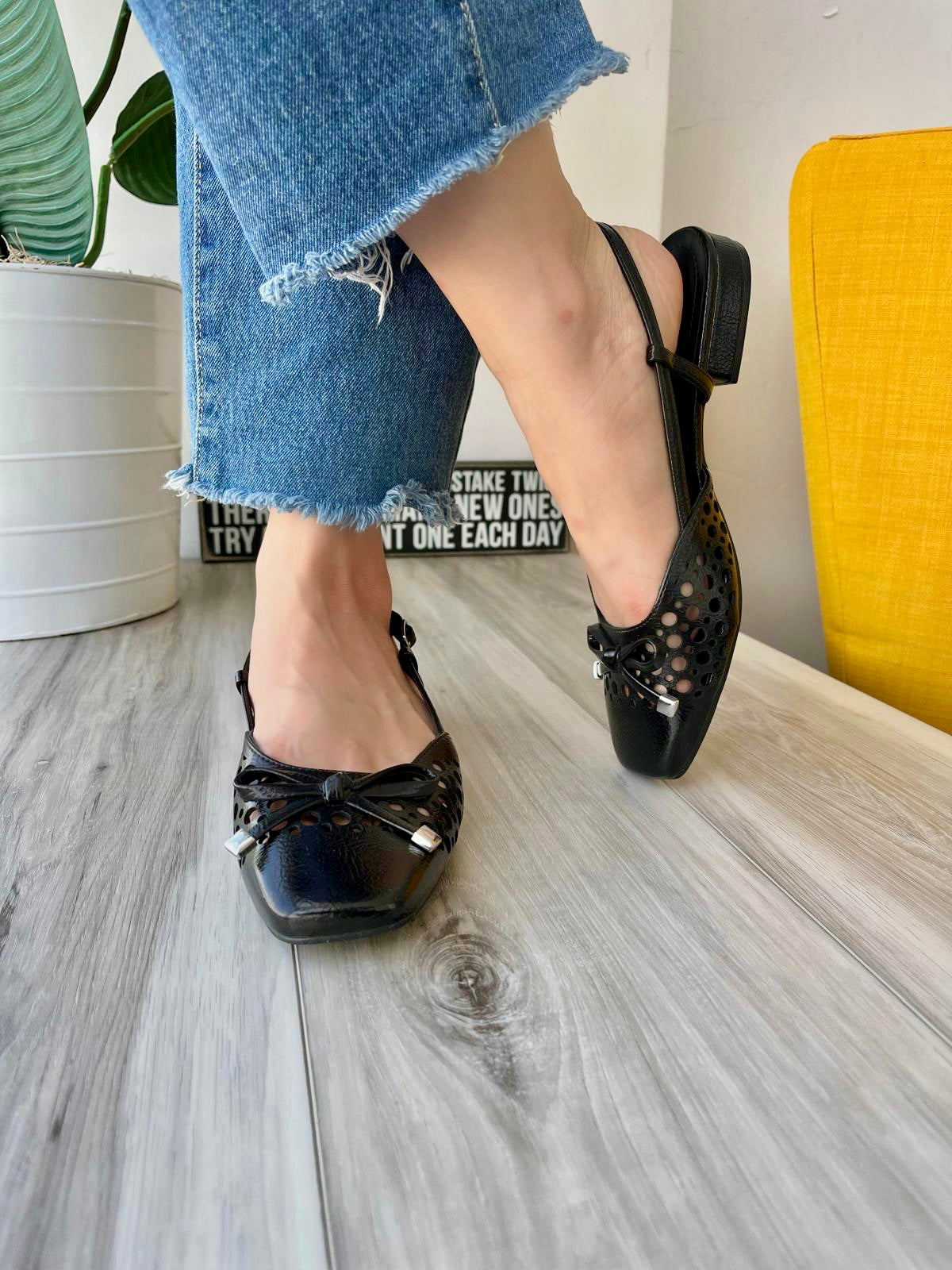 Poppy black slingback- 7 - Stela The Shoetique